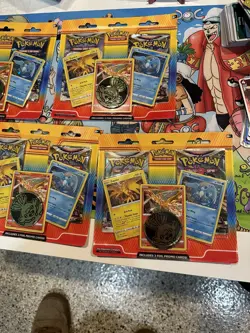 Lot Of 5 Pokemon TCG SW/SH 2 Pack Blister Zapdos Moltres Articuno + Coin NEW - Image 4