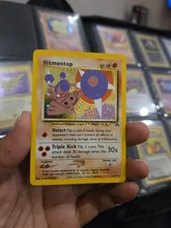 Hitmontop - 3/75 Neo Discovery Unlimited Holo Rare Pokemon - LP/MP - Image 1
