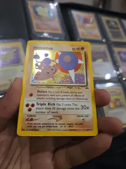 Hitmontop - 3/75 Neo Discovery Unlimited Holo Rare Pokemon - LP/MP - Image 2