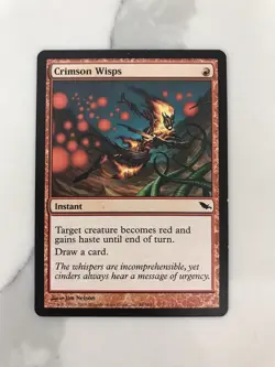 Crimson Wisps MTG Magic the Gathering Card LP Lightly Played Shadowmoor - Image 1