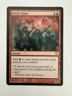 Battle Hymn MTG Magic the Gathering Card NM Near Mint AVR - Image 1