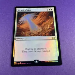 MTG Wrath of God 383 Foil Double Masters Magic The Gathering Trading Card - Image 1