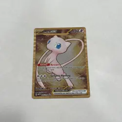 Pokemon TCG Mew EX Metal Gold NM 205/165 Scarlet & Violet 151 Promo Card - Image 1