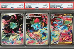 Pokemon Card Bulbasaur Ivysaur Mega Venusaur ar sar Serial Number PSA 10 - Image 1