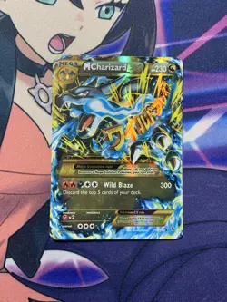 Mega M Charizard EX 108/106 Secret Rare XY Flashfire Holo Pokemon Card NM - Image 1