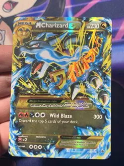 Mega M Charizard EX 108/106 Secret Rare XY Flashfire Holo Pokemon Card NM - Image 2