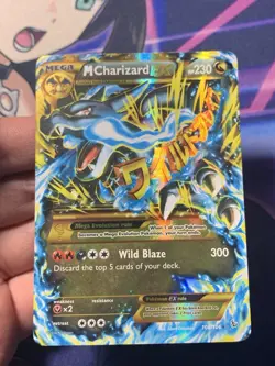 Mega M Charizard EX 108/106 Secret Rare XY Flashfire Holo Pokemon Card NM - Image 3