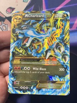 Mega M Charizard EX 108/106 Secret Rare XY Flashfire Holo Pokemon Card NM - Image 4