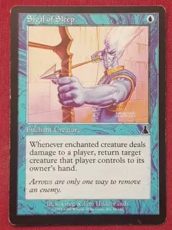 Magic The Gathering URZA'S DESTINY SIGIL OF SLEEP blue card MTG - Image 1