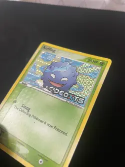 Original Pokemon TCG Koffing Ex Deoxys Set Card 62/107 Reverse Holo Stamped - Image 2