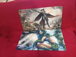 2x Playmat Lot MTG Eternal Witness Commander Grand Prix Richmond Battle Zendikar - Image 1