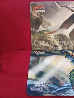 2x Playmat Lot MTG Eternal Witness Commander Grand Prix Richmond Battle Zendikar - Image 2