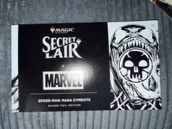 Mtg Magic Secret Lair Marvel Spider-Man Mana Symbiote Raised FOIL Sealed - Image 1