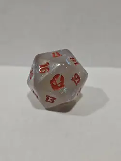 Oversized Spindown D20 Die - MTG Avatar: The Last Airbender Dice Life Counter - Image 1