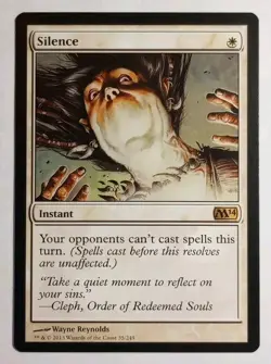 MTG - Silence - Magic 2014 35/249 - Regular Rare - Anti-Combo - Image 1