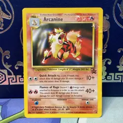 Pokemon 2000 Arcanine 06/53 Wotc Black Star Promo HP - Image 1