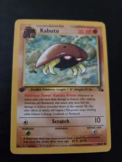 Kabuto 50/62 1st Edition x2 Pokemon Fossil LP and MP conditions - Image 3