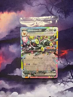 Umbreon ex 060/131 Prismatic Evolutions Stamped Double Rare Pokemon TCG NM - Image 4