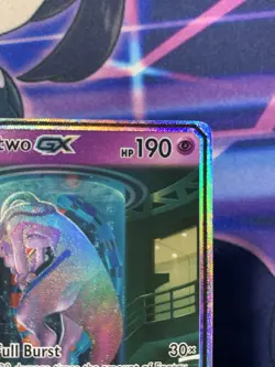 Mewtwo GX Full Art 78/73 Sun & Moon: Shining Legends Pokemon Secret Rare Mint - Image 4
