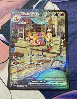 Pokemon SV02: Paldea Evolved Skeledirge ex 258/193 Special Illustration Rare - Image 1