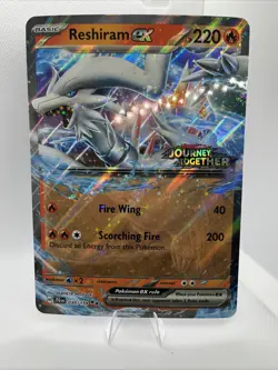 JUMBO Reshiram ex 030/159 Stamped Journey Together Pokemon Card *NM* - Image 1