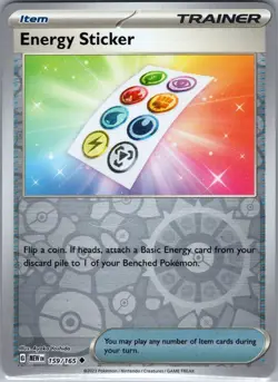 Energy Sticker 159/165 Reverse Holo SV: Scarlet & Violet 151 - Pokemon Card - NM - Image 1