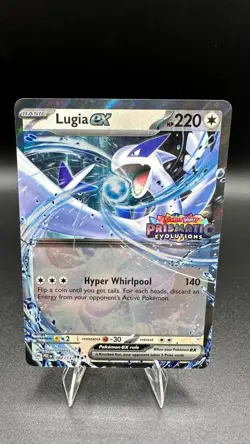 Pokemon Lugia ex 082/131 Prismatic Evolutions Stamped Promo TCG Card - Image 1