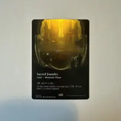 MTG Edge of Eternities Sacred Foundry Borderless Galaxy Foil - Image 1