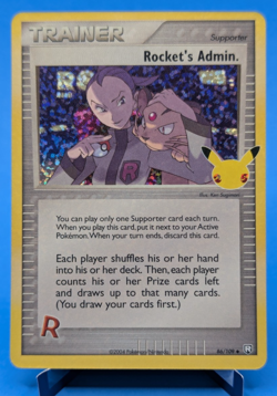 Rocket’s Admin. 86/109 Pokemon TCG 2004 Celebrations Classic Collection Uncommon - Image 1