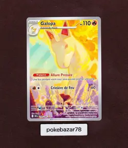 Carte Pokemon Galopa 189/182 EV10 Rivalites Destinees DRI FR Neuf - Image 1