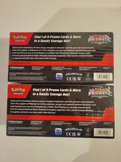 Pokemon TCG Scarlet & Violet Prismatic Evolutions Surprise Box Lot of 2 SEALED - Image 2