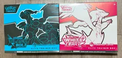 Black Bolt and White Flare Pokemon Center PC ETB Elite Trainer Box FREE ORNAMENT - Image 1