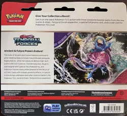 Pokemon TCG Scarlet and Violet Temporal Forces 3 Pack Blister Cyclizar - Image 2