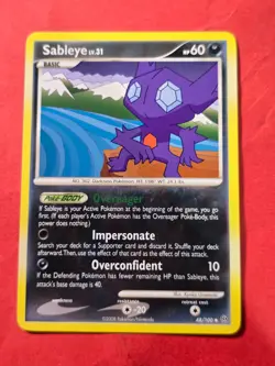 2008 Pokemon Diamond and Pearl Stormfront #48 Sableye, UC, NF/H, cd2 - Image 1
