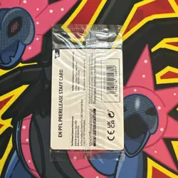Sealed Pokemon TCG Phantasmal Flames Staff Prerelease Promos - Image 3