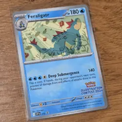 Feraligatr SVP213 Illustration Contest 2024 Scarlet & Violet Promo Pokemon Card - Image 1