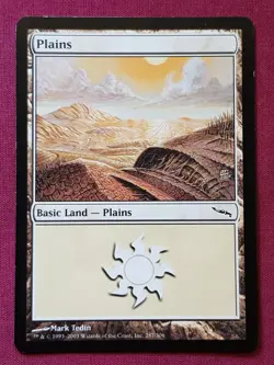 Magic The Gathering MIRRODIN PLAINS 287 land card MTG - Image 1
