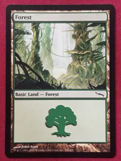 Magic The Gathering MIRRODIN FOREST 306 land card MTG - Image 1