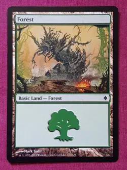 Magic The Gathering NEW PHYREXIA FOREST 174 land card MTG - Image 1