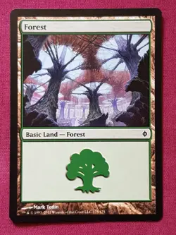 Magic The Gathering NEW PHYREXIA FOREST 175 land card MTG - Image 1