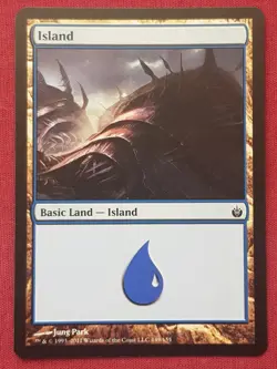 Magic The Gathering MIRRODIN BESIEGED ISLAND 149 land card MTG - Image 1
