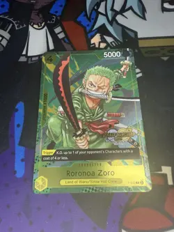 One Piece Card Game Zoro Championship stamp Roronoa Zoro P-042 English nm A - Image 2