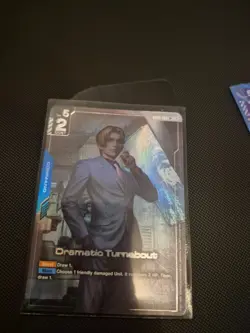 GUNDAM CARD GAME - DRAMATIC TURNABOUT - GD02-100 R+ FOIL ENGLISH DUAL IMPACT - Image 1