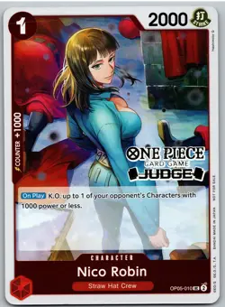 Nico Robin (Judge Pack Vol. 4) OP05-010 One Piece Promotion Cards One Piece NM - Image 1