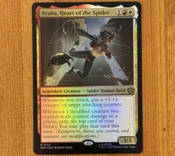 Arana, Heart Of The Spider [Prerelease] R 0123, NM Foil, MTG Spider-Man Marvel - Image 1