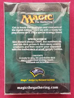 Magic The Gathering 8TH EDITION SPEED SCORCH New Sealed Theme Deck MTG - Image 2