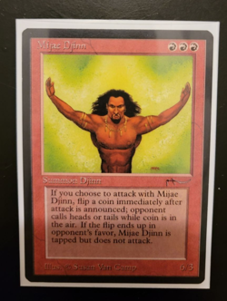 Mijae Djinn Magic: the Gathering MTG x1 Arabian Nights Lightly Played LP English - Image 1