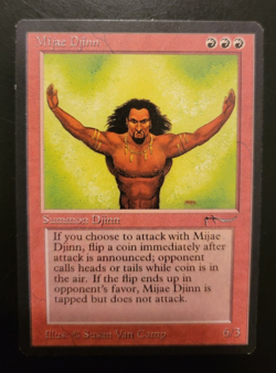 Mijae Djinn Magic: the Gathering MTG x1 Arabian Nights Lightly Played LP English - Image 2
