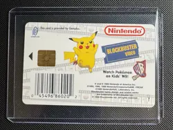 1999 Pokemon Snap Blockbuster Video Smart Card Pikachu Nintendo Promo - Image 2