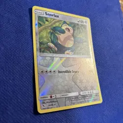 Pokemon TCG Snorlax 50/68 Hidden Fates Set Reverse Holo Rare NM - Image 2
